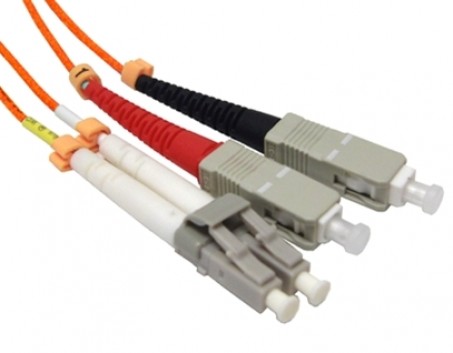 LC-SC OM1 Multimode Fiber Optic Patch Cord