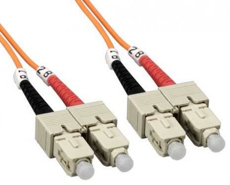 SC-SC OM2 Multimode Fiber Optic Patch Cord