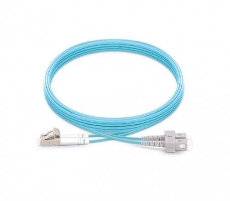 LC-SC OM3 Multimode Fiber Optic Patch Cord