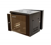 12U x 600(W) x 550(D)-Wall Mount-Double Section Cabinet + Fan