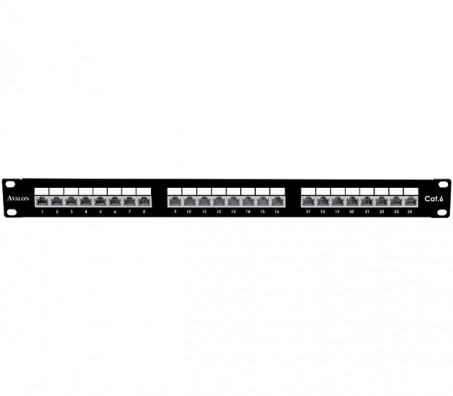 CAT.6 Shielded 24 Port Patch Panel